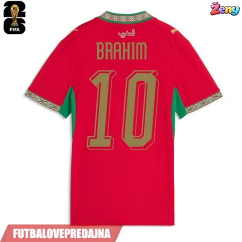 Lacne Ženy Futbalové dres Maroko Brahim Diaz #10 MS 2026 Krátky Rukáv - Domáci